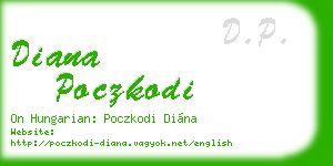 diana poczkodi business card