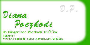 diana poczkodi business card